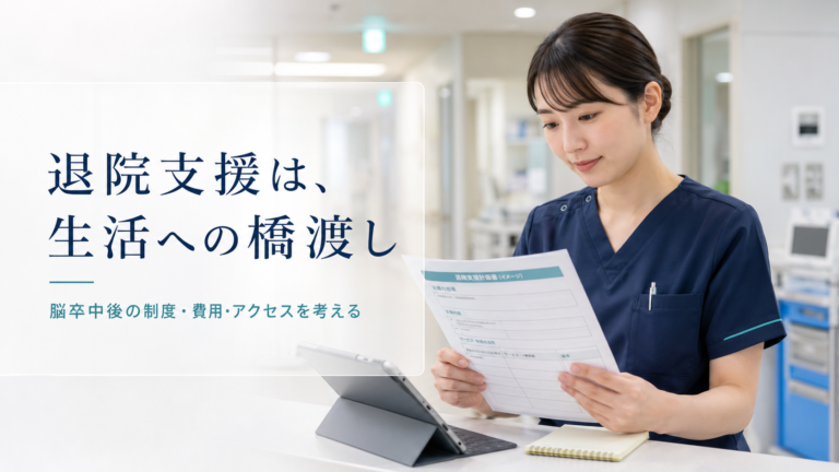 脳卒中後の退院支援を「制度・費用・アクセス」から考える――看護師が見落としたくない移行期ケア