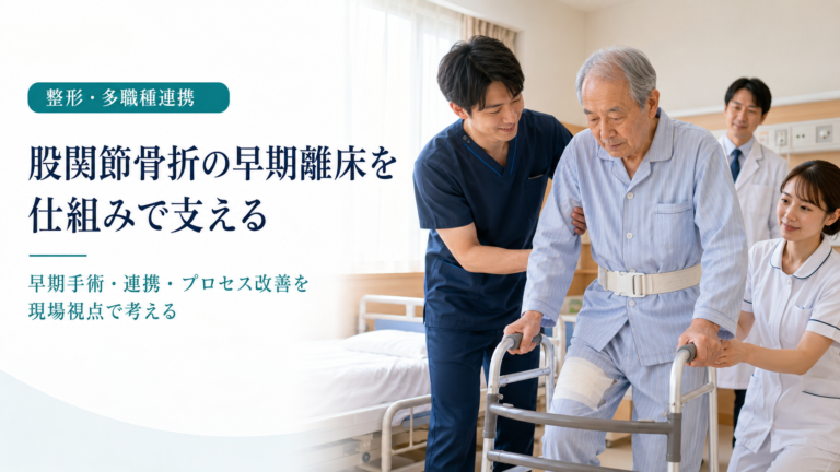 股関節骨折の早期手術・早期離床を「個人の努力」にしない――ガイドライン遵守を支える仕組みとは